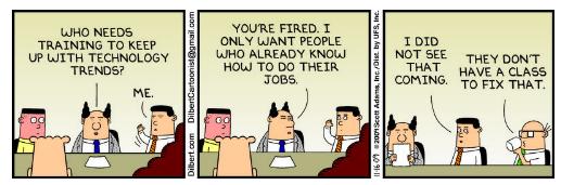 dilbert on training