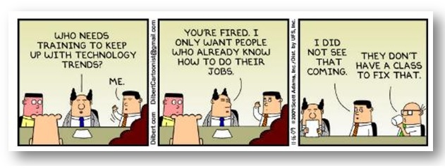 dilbert on training
